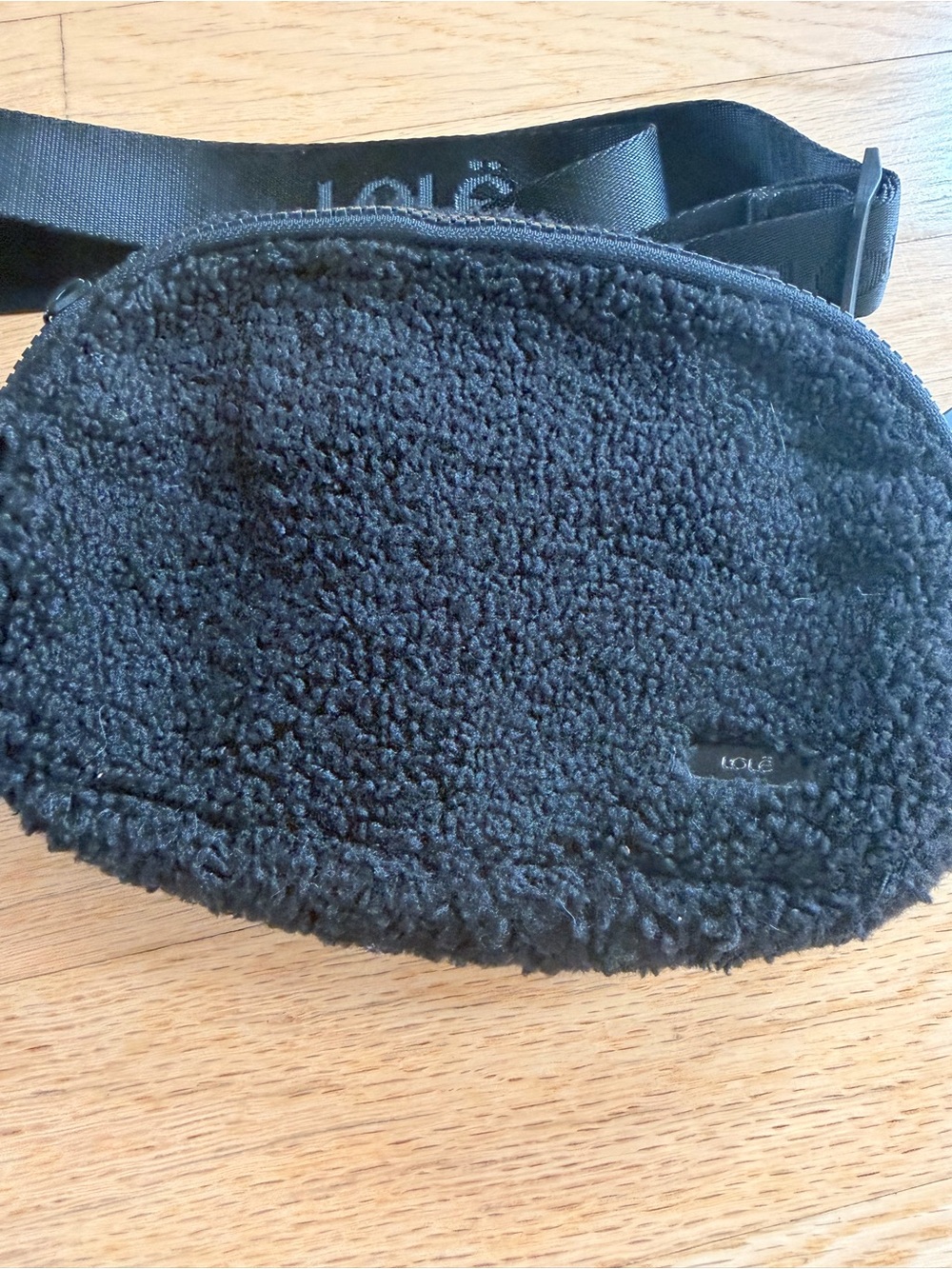 Lole Black Sherpa Fanny Pack